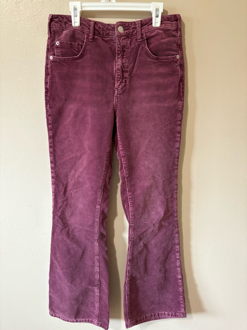 Pilcro Anthropologie The Icon Corduroy Flare Pants women’s size 28